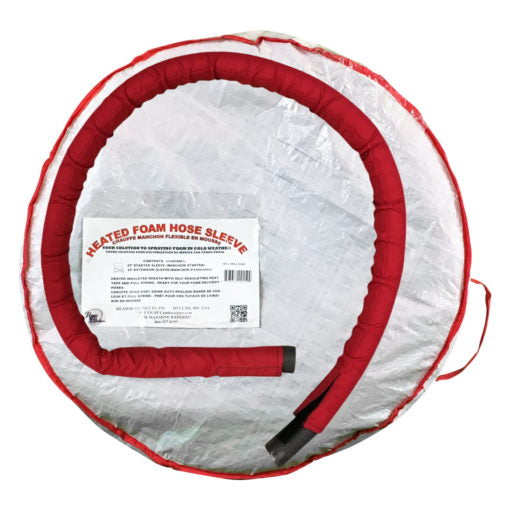 25ft Spray Foam Hose Warming Sleeve Extension With Case