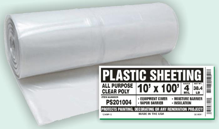 Clear Poly Sheeting