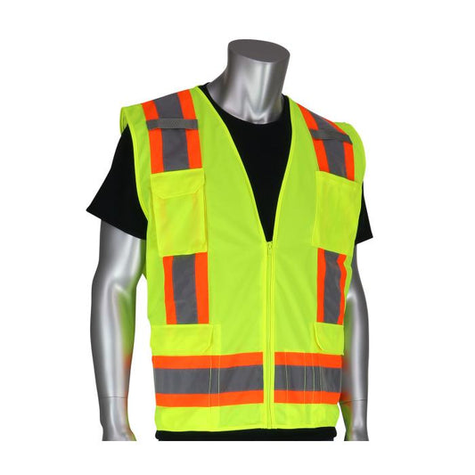 Two Tone 11-Pocket Surveyors Vest