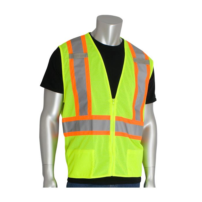 Two-Tone Safety Vest w/D-Ring Access