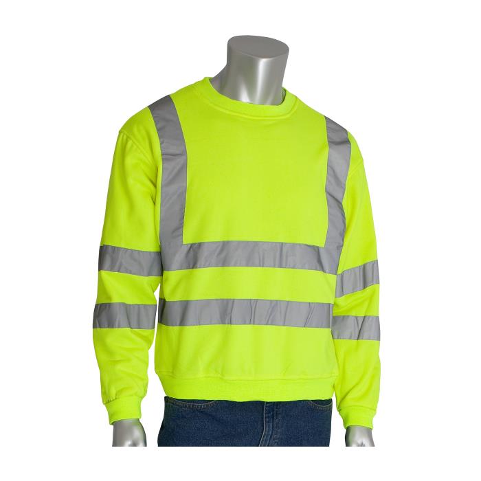 PIP Crew Neck Sweatshirt - Hi Vis Yellow