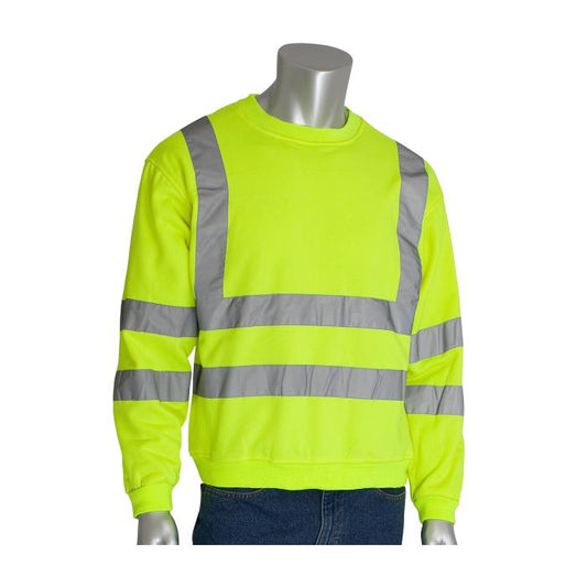 PIP Crew Neck Sweatshirt - Hi Vis Yellow