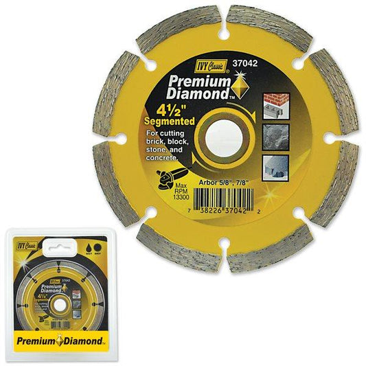 4-1/2In Premium Segmented - Dry And Wet Diamond Blade