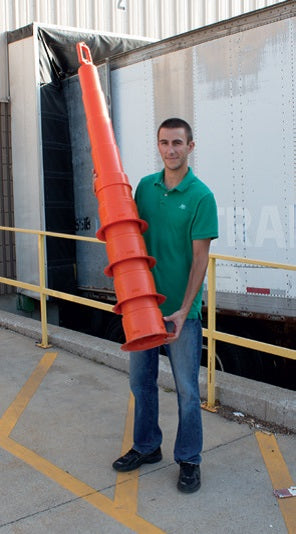 Perimeter Defender Warning Line Cone & 30 Lb Base