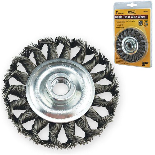 Cable Twist Wire Wheel 4In