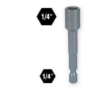 Hex Drive Magnetic Nut Setters (2-9/16in Long)