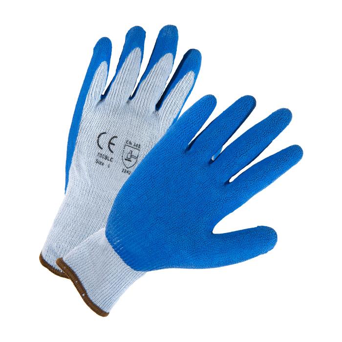 PIP 10ga Gray Knit Glove w/ Premium Blue Crinkle Finish Latex Coating