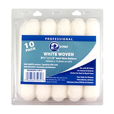 Premier Woven Pro Lint Free 4in Mini Roller Covers w/ 3/8in Nap - 10 Pack