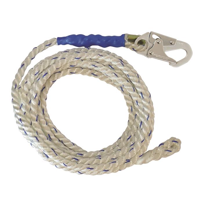 Falltech 8175 Rope Lifeline 75ft X 5/8In - Premium Polyester Rope