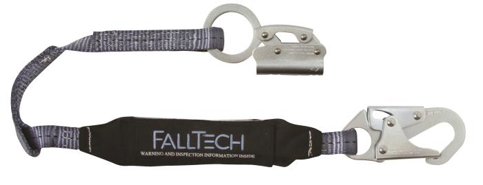 Falltech 8353 5/8In Manual Rope Grab w/3ft Shock-Absorbing Lanyard