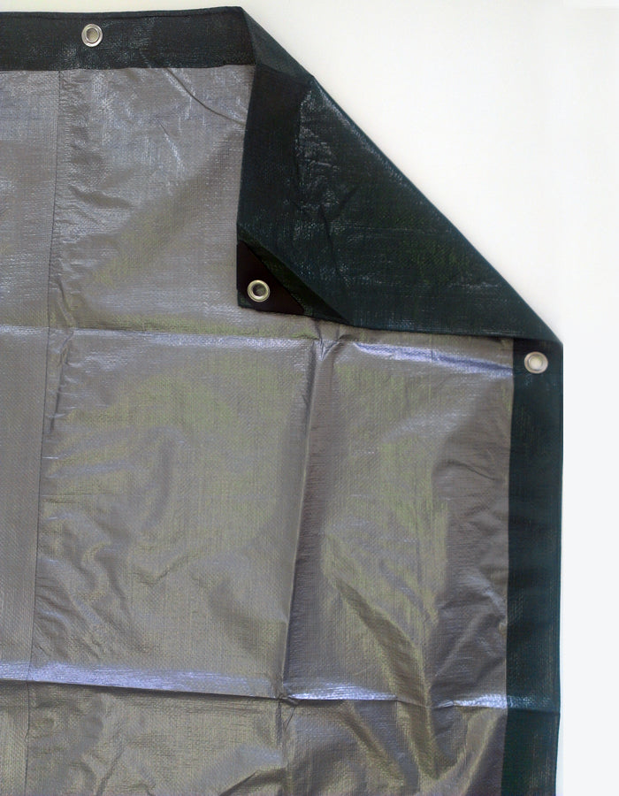 Heavy Duty Green And Silver Tarps