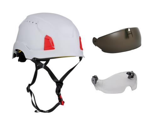 PIP Traverse Vented Safety Helmet Kit w/ Lens Visor and Protector