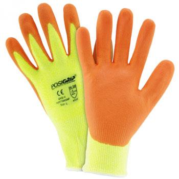 PIP Hi-Vis HPPE Glove w/ Orange Nitrile Coated Palm - ANSI Cut Level A3