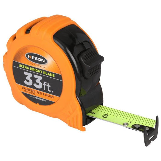 Keson Tape Measures w/Ultra Bright Blade