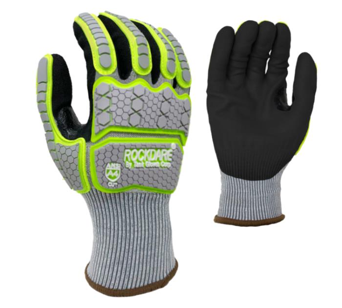 Task Rockdare Cut & Impact Resistant Glove w/ Revotek Coating - ANSI Cut Level A4