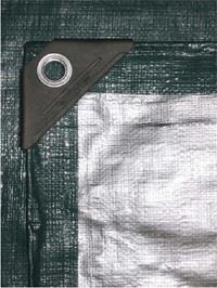 Heavy Duty Green And Silver Tarps