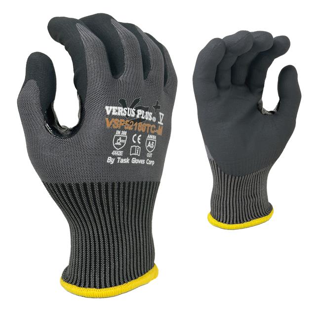 Task Falstone 15ga Fiber Knit Glove w/Micro Foam Nitrile Coating - ANSI Cut Level A5