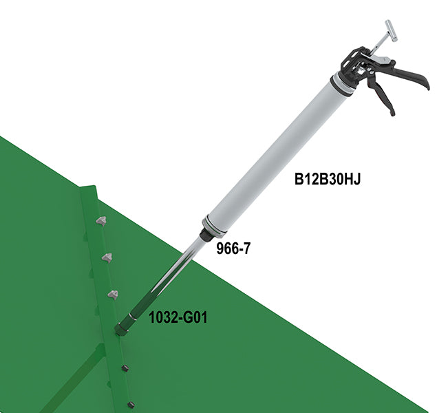 Albion B12B30Sp Manual 30 Oz Bulk, Sausage, Cartridge Dispenser + Extension Nozzle For Sealing Exposed Metal Roofing/Sid