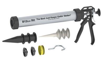 Albion B12S20 Manual 20 Oz Sausage Gun w/ Smooth & Efficient 12:1 Ratio Drive