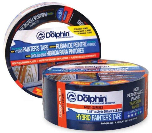 Blue Dolphin Hybrid Exterior High Performance Tape for Smooth Surfaces