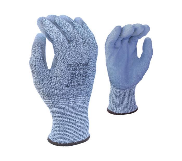 Task Cutman 13ga HDPE Glove w/ Gray Polyurethane Coating - ANSI Cut Level A4