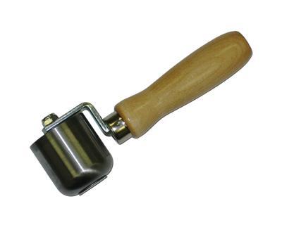 Everhard Steel Seam Roller w/ Radius 2In X 2In w/ 5In Wood Handle