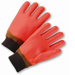 PIP Orange Foam Insulated PVC Coated Glove w/ Knit Wrist