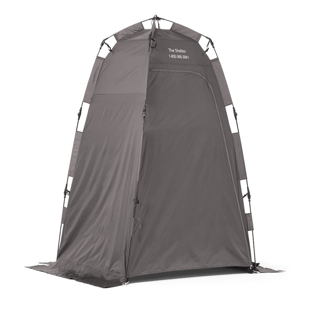 Brief Relief Gray Privacy Shelter, 4ft X 4ft X 6.5ft