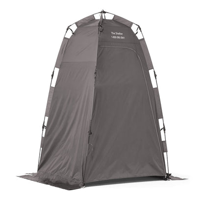 Brief Relief Gray Privacy Shelter, 4ft X 4ft X 6.5ft