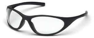 Pyramex Zone II Black Safety Glasses w/ Clear Lenses