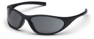 Pyramex Zone II Black Safety Glasses w/ Gray Lenses