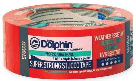 Blue Dolphin Pro Grade Stucco Tape 2In X 60Yd