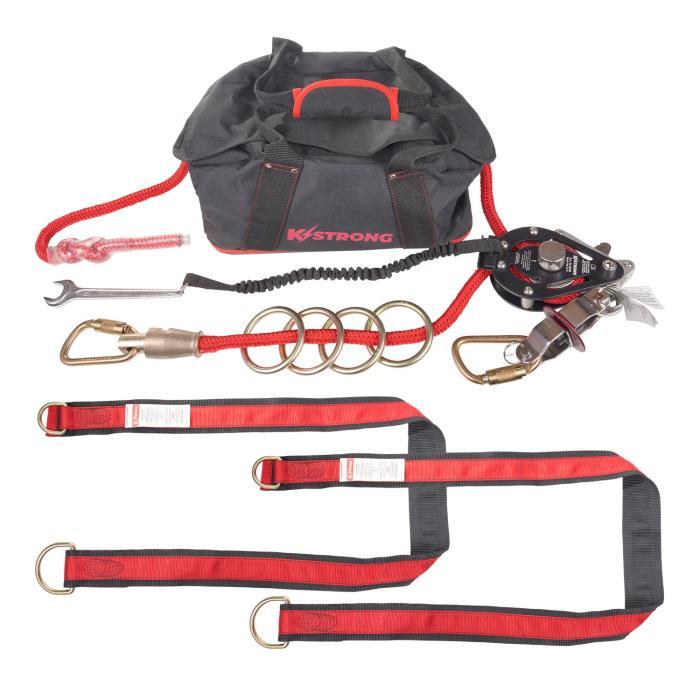 Kstrong Wrangler 100ft Adjustable 4 Person Horizontal Lifeline System