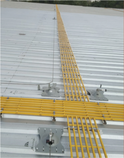 KStrong Uff4000 Impact Series Engineered Horizontal Lifelines For Roof Deck, Wall/Column And Ceiling Mount Applications