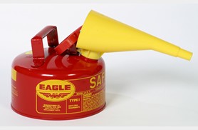 Eagle Red Type I Safety Gas Cans w/ Funnel